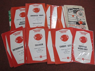 Lot 540 - Sheffield United Programmes 1958-9,...