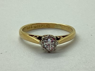 Lot 28 - An Single Stone Diamond Ring, the brilliant...