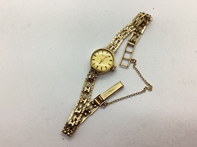 Lot 286 - BULOVA; A Ladies Wristwatch, the circular...