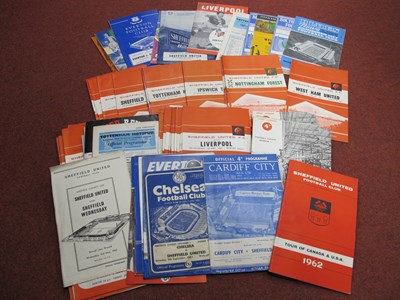 Lot 535 - Sheffield United Programmes 1961-2,...