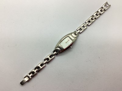Lot 290 - Tissot; A Ladies Wristwatch, the rectangular...