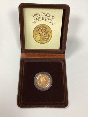 Lot 693 - 1981 Royal Mint Gold Proof Sovereign.