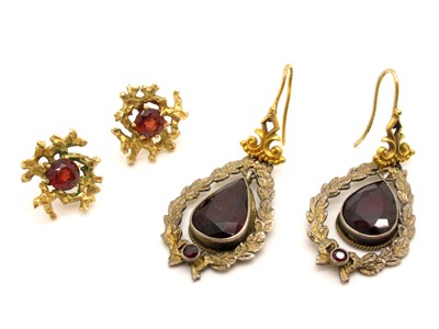 Lot 48 - A Pair of Antique Style Drop Earrings,...