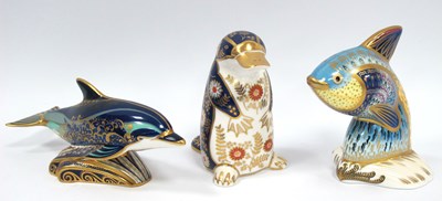 Lot 1182 - A Royal Crown Derby Porcelain Paperweight...