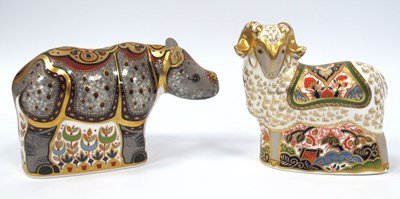 Lot 1117 - A Royal Crown Derby Porcelain Paperweight...