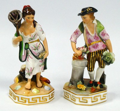 Lot 1045 - A Pair of Royal Crown Derby Porcelain Figures '...