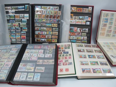 Lot 516 - Stamps; Six Stockbooks Containing a Collection...