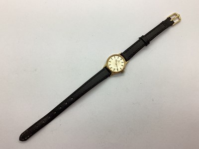 Lot 287 - Omega; A Ladies Wristwatch, the circular...