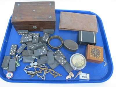 Lot 1430 - A collection of loose dominoes, German made...