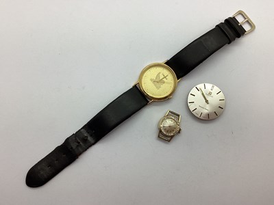 Lot 281 - Tissot; A Pegasus Wristwatch, the circular...