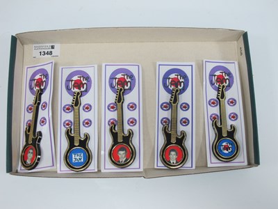 Lot 1348 - The Jam, Guitar Brooches, featuring The Three...