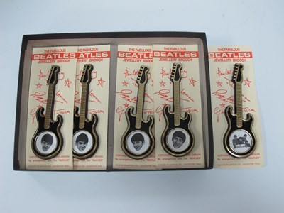 Lot 1350 - The Beatles, Guitar Brooches, featuring The...