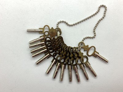 Lot 297 - A Collection of Assorted Pocket Watch Keys. (14)