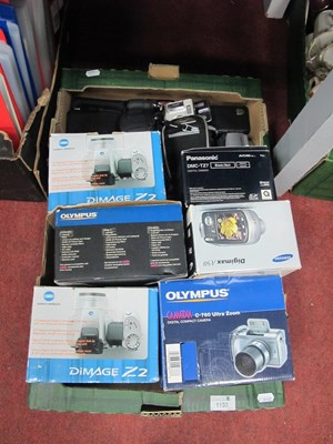 Lot 1133 - Digital Cameras to include Olympus C-760,...