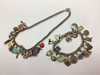 Lot 130 - A Hallmarked Silver Curb Link Bracelet,...