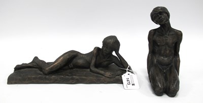 Lot 1473 - Neil Godfrey, British b.1937, bronzed resin...