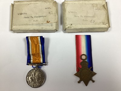 Lot 825 - WWI British Medals With Boxes, 1914-15 Star...