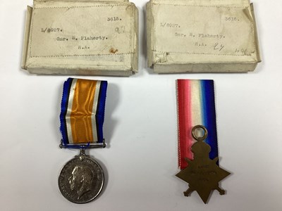 Lot 825 - WWI British Medals With Boxes, 1914-15 Star...
