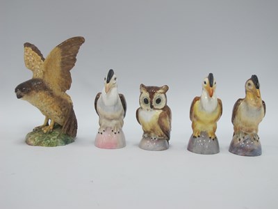 Lot 1330 - A Royal Crown Derby Porcelain Figure of a Bird...