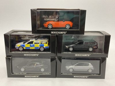Lot 654 - Five 1:43rd Scale Diecast Model Cars by...