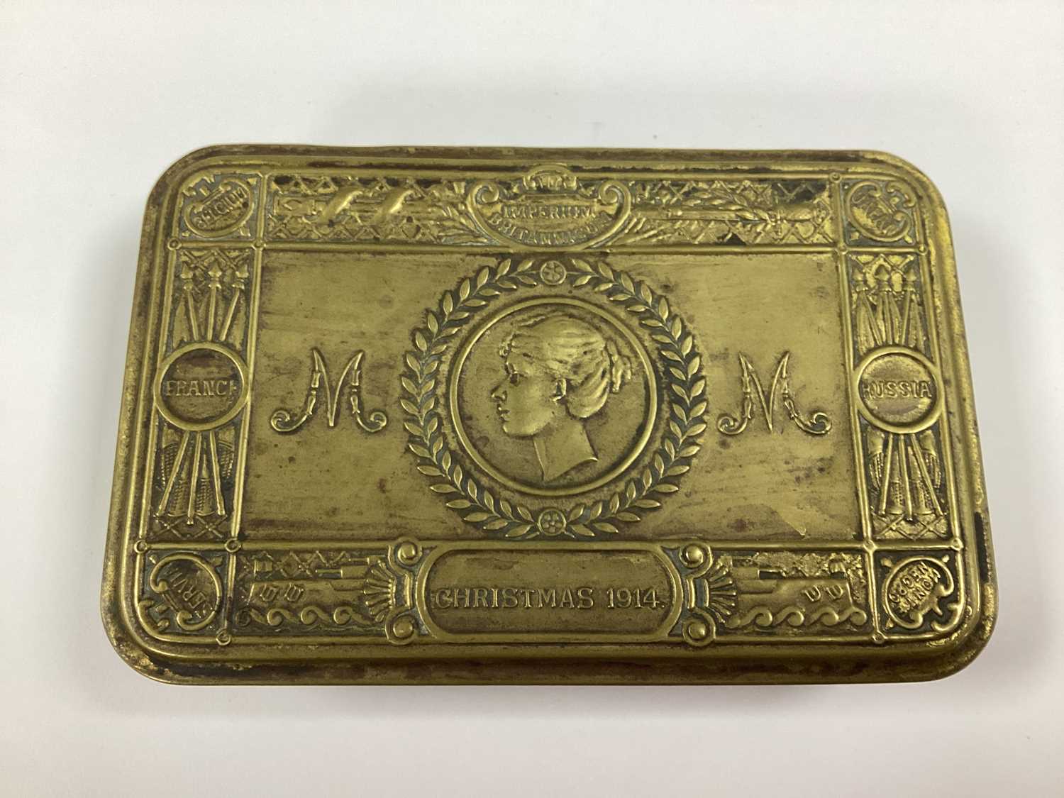Lot 808 - WWI 1914 Princess Mary Gift Fund Brass Box,...