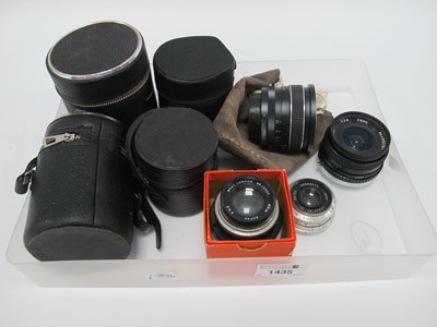 Lot 1435 - Camera Lenses; Pentax-M 50mm f/1.7,...