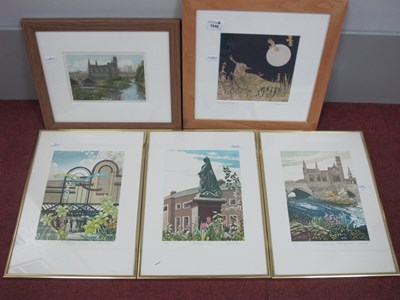 Lot 1546 - Simon Bull, Wakefield Scenes, three limited...