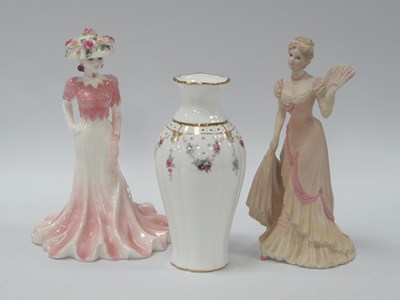 Lot 1260 - Coalport Ladies of Fashion Figurine, 'Liz' and...