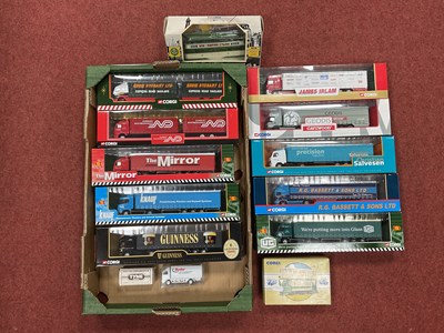 Lot 347 - Fourteen Diecast Model Commercial Vehicles and...