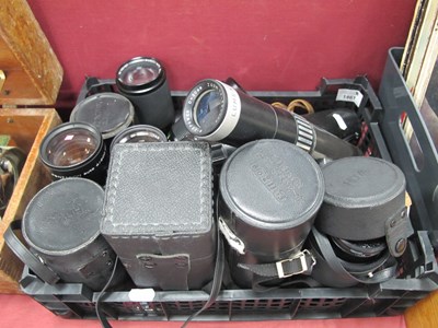 Lot 1461 - Camera lenses; Hoya HMC 70-150mm f/3.8, Tamron...