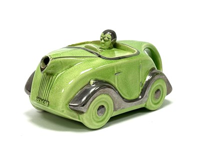 Lot 1280 - Art Deco Sadler Pottery Teapot as a Racing Car,...