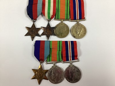 Lot 833 - WWII British Medal Groups, including two...