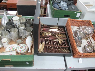 Lot 1061 - Walker & Hall Four Piece Plated Tea Service,...