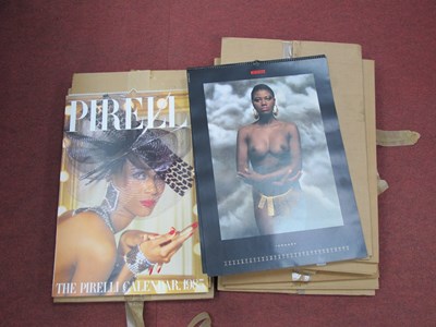 Lot 1375 - Pirelli Calendars, 1985, 86, 87 (x 2), 88. 89....