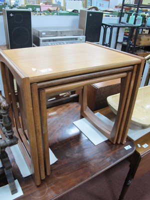 Lot 1595 - G Plan, Nest of three teak coffee tables,...