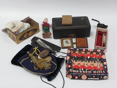 Lot 1269 - Empire Made Dressed Doll Set. Marx figure Art...