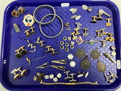 Lot 241 - A Collection of Cufflinks and Other Jewellery,...