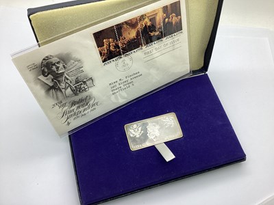 Lot 7 - The Danbury Mint; A Hallmarked Silver Ingot,...