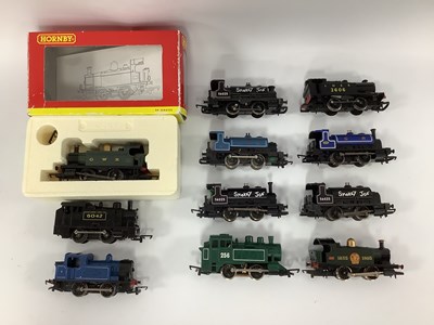 Lot 755 - Eleven 00 gauge 0-4-0 tank engines by Hornby...