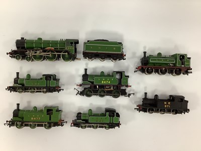 Lot 753 - Seven 00 gauge LNER locomotives: a Hornby B17 "...