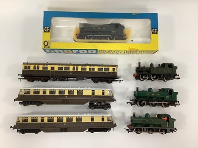 Lot 722 - Four 00 gauge GWR tank engines by Grafar,...