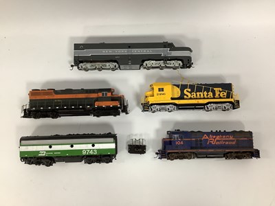 Lot 527 - Four HO scale American outline diesel...