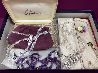 Lot 226 - Austrian Crystal Style Long Bead Necklace,...
