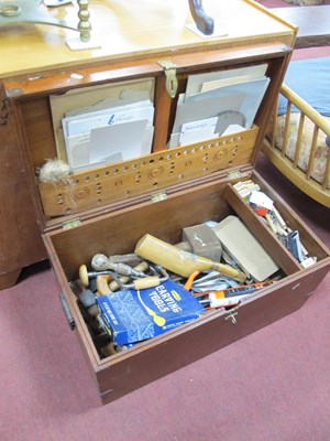 Lot 1618 - Early XX Century Tool Chest, including tools,...