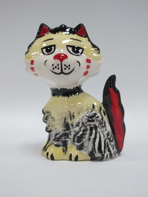Lot 1324 - Lorna Bailey - Shaggy the Cat, 14cm high.