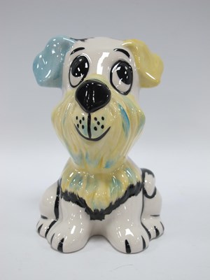 Lot 1329 - Lorna Bailey - Woof Woof the Dog, 13cm high.