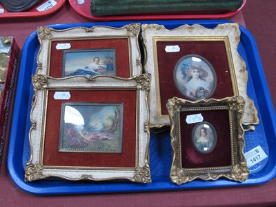 Lot 1417 - Mid-XX Century Miniatures, all ladies, two...