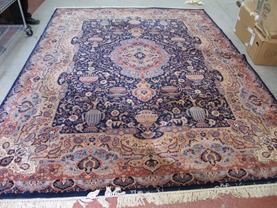 Lot 1587 - Ikaros Wool Tassled Carpet In The Indian...