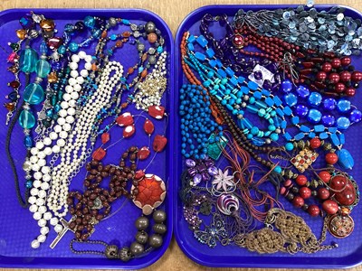 Lot 184 - A Collection of Assorted Bead Necklaces, in...