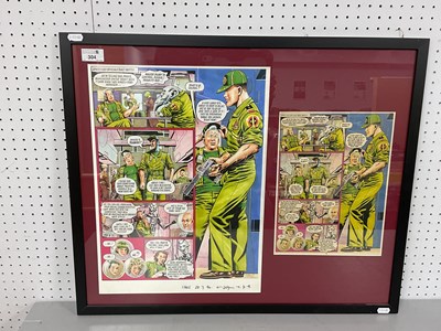 Lot 304 - Original Comic Art for page 4 of Eagle Comic...